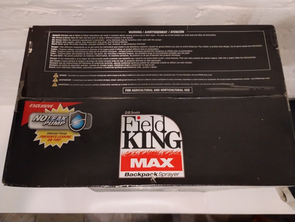 Field King Sprayer Backpack - Never Opened - BRAND New - Unopened Box