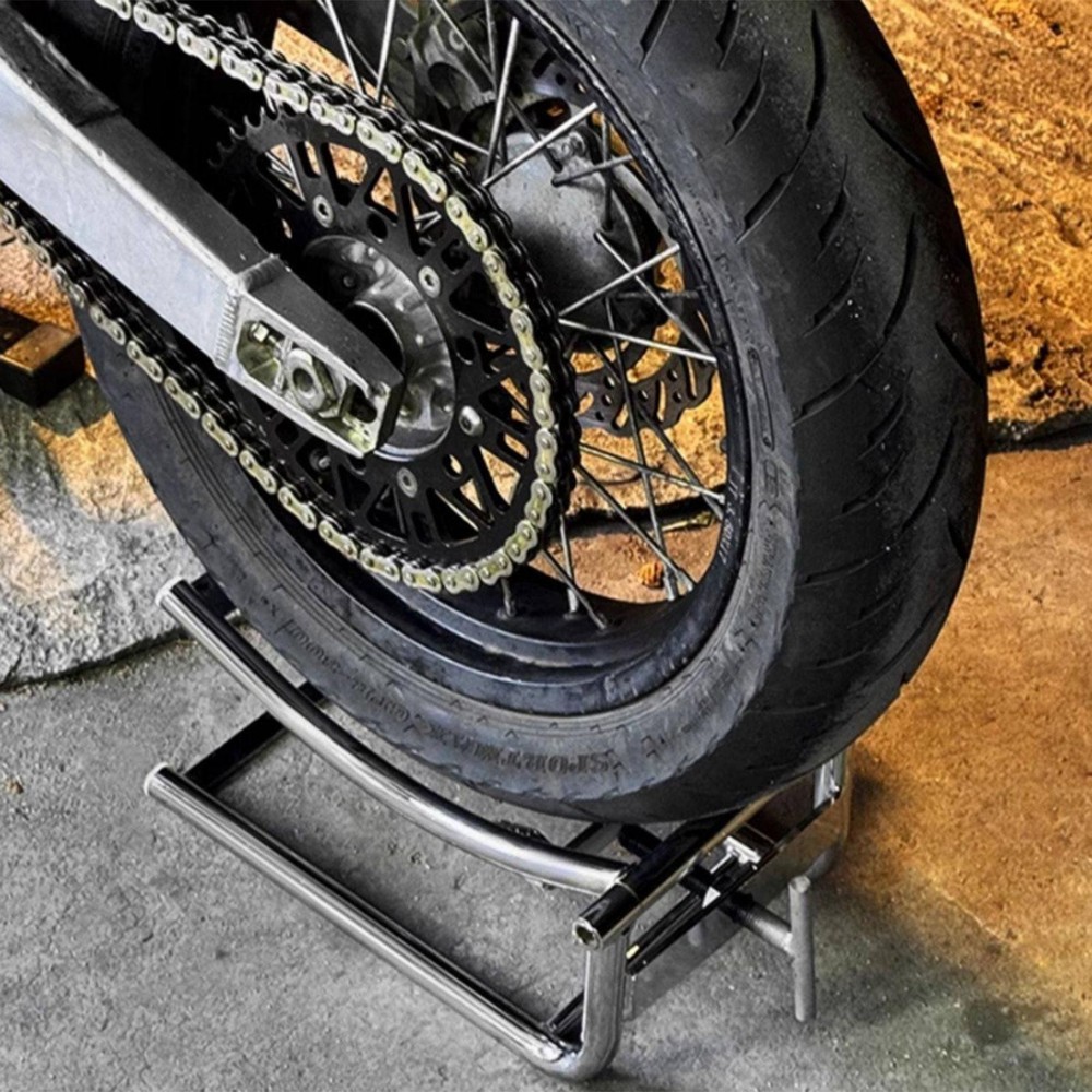 Motorcycle Tire Installation Assistance Tool Height Adjustable Lifting Frame