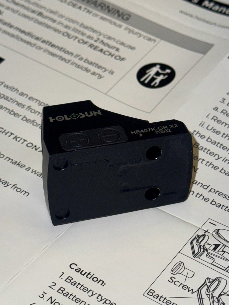 HOLOSUN HE407K-GR X2 Green Dot Reflex Sight