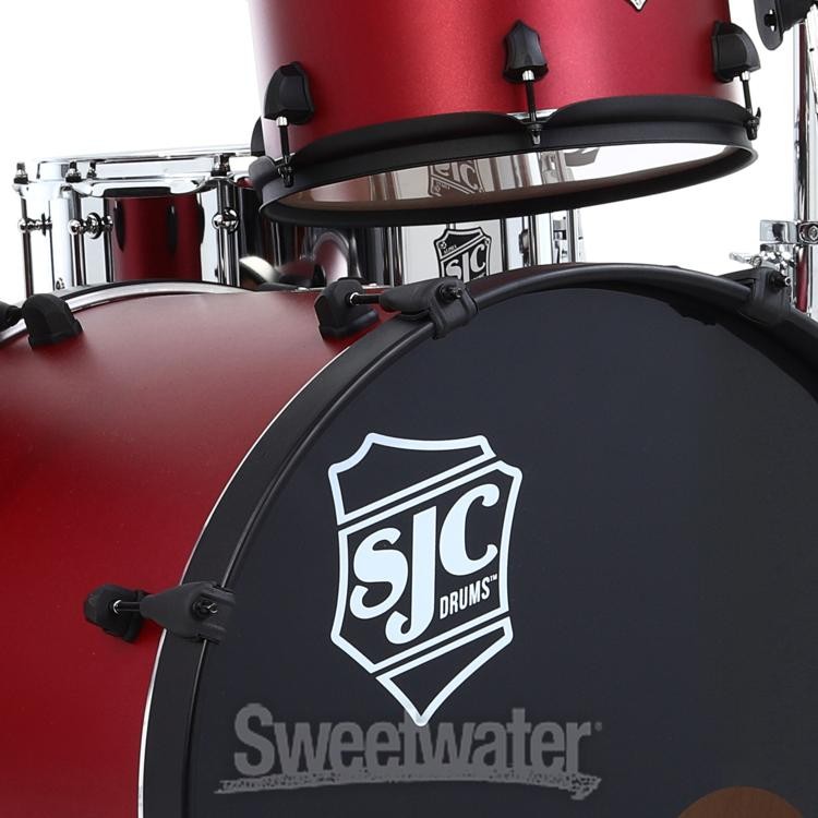 SJC Custom Drums Pathfinder Series 3-piece Shell Pack - Firecracker Red,