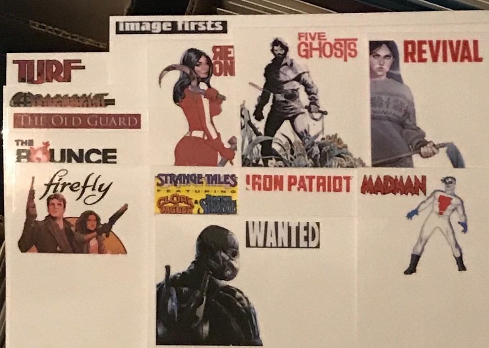 15 PRE LABELED Comic Logo Dividers ANY STYLE Image Walking Dead Spawn Saga
