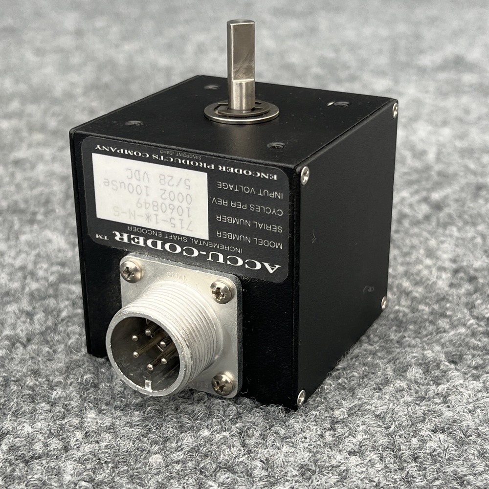 Accu-Codder 715-1*-N-S Incremental Shaft Encoder Used
