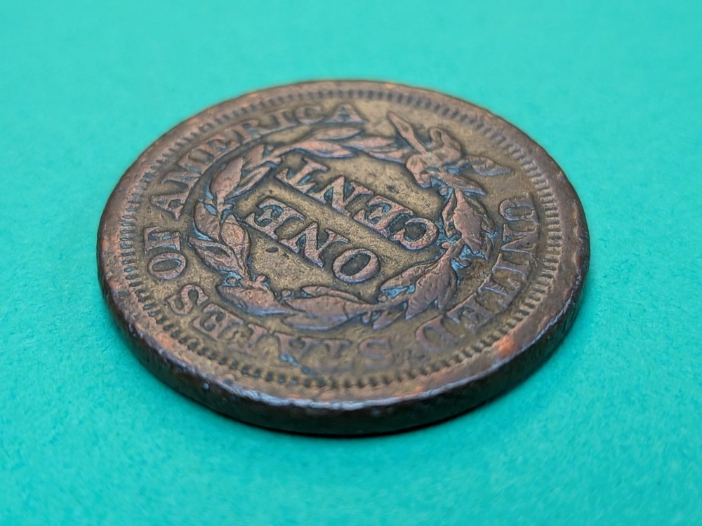 1851 Braided Hair Large Cent