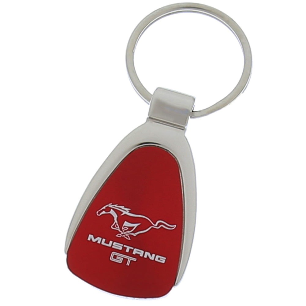 Ford Mustang GT Tear Drop Key Ring (Red)