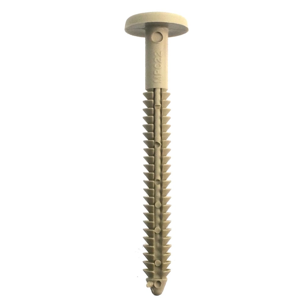 MP022, 3'' Shutter Fasteners, Beige Paintable, Press & Lock, 12/Pack