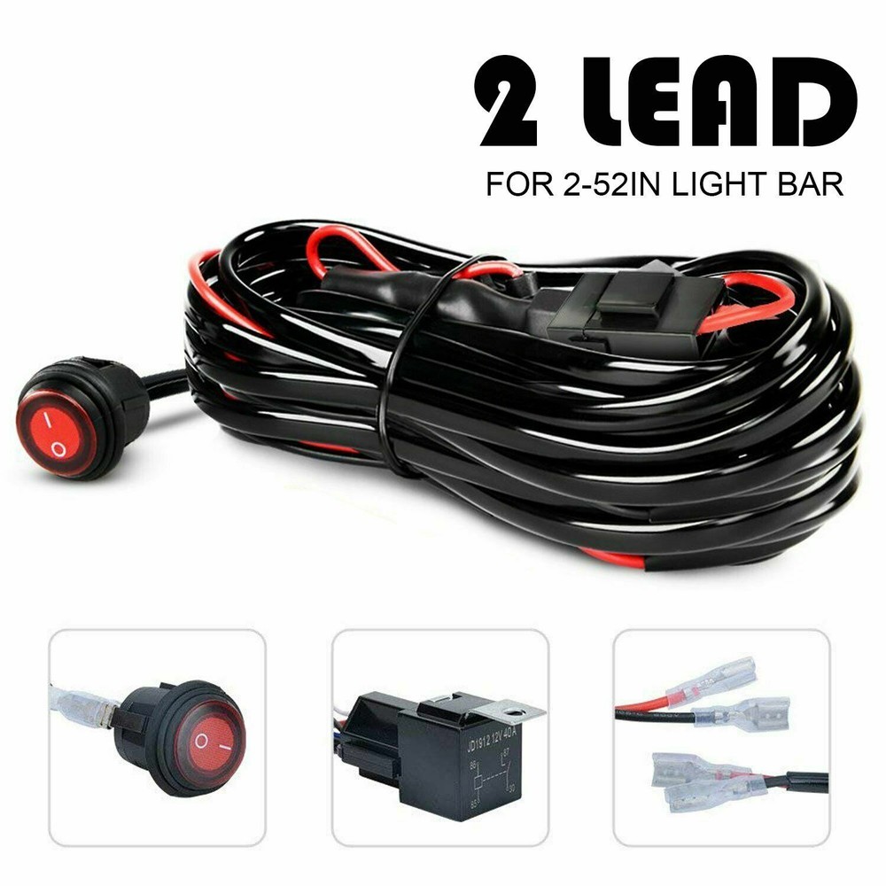 2X 5" Flush Mount LED Work Light Bar Rear Bumper Reverse Pods Driving+Wire Kits
