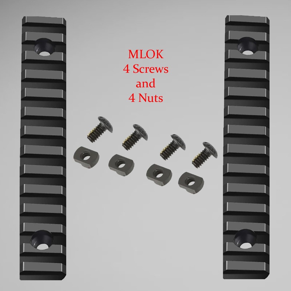 Gotical 11 Slots Rail Section for M Lok Handguard Eleven 2 Piece