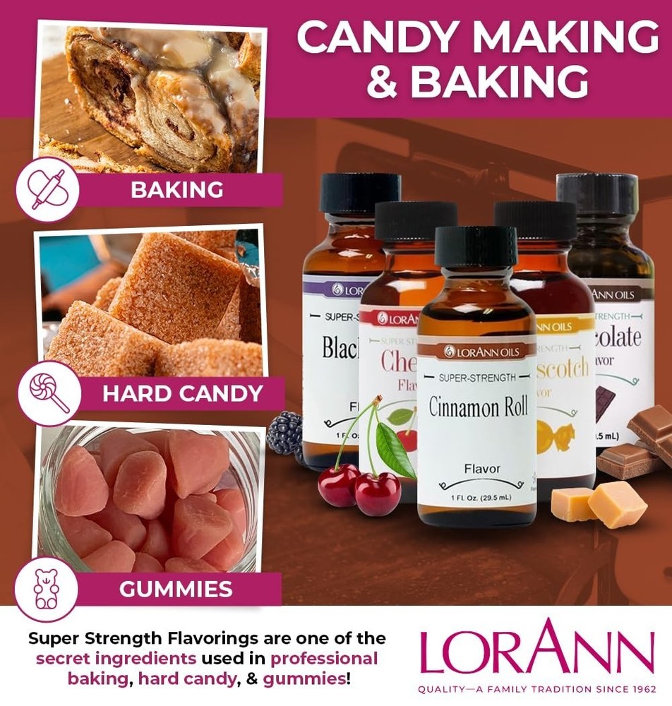 Super Strength Flavoring - Used For Candy Making, Flavoring Extracts, Baking,...