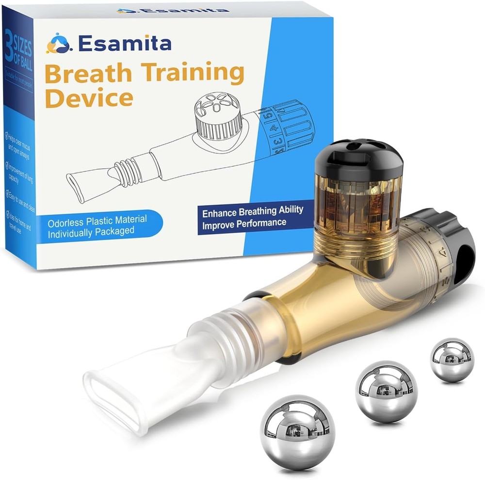 Breathing Exercise Device for Lungs, Non-Measuring Breath Training Device for...