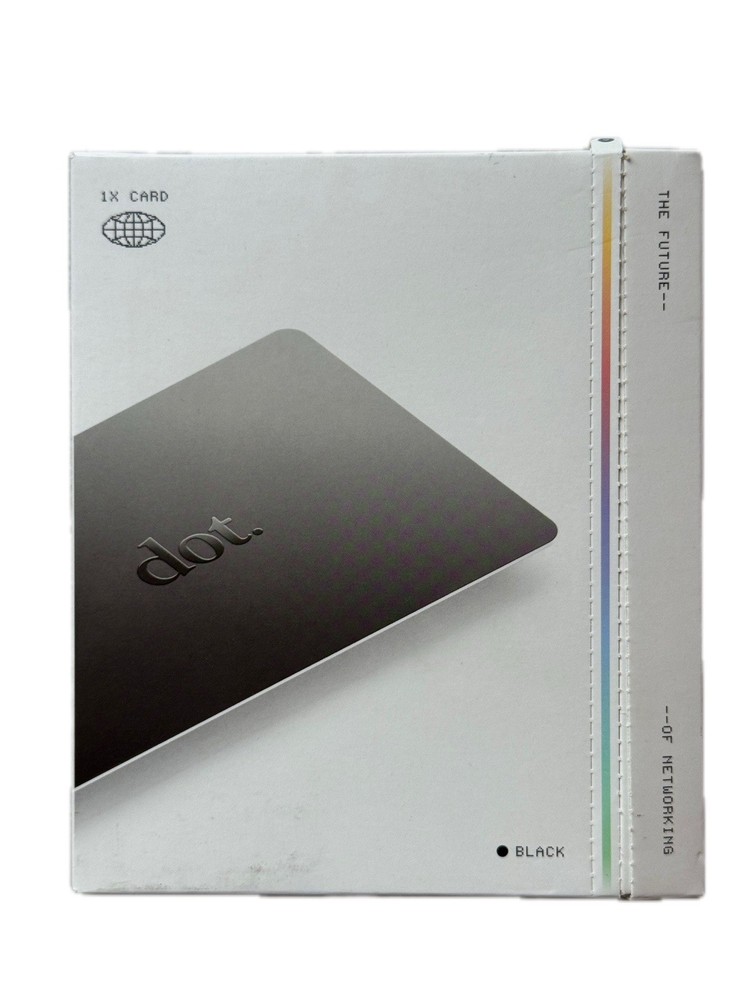 dot. Card - Digital Business Card - Tap to Share with iPhone & Android (Black)