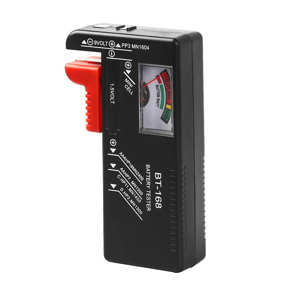 Universal Battery Tester Compatible with AA AAA C D 9V Button Cells