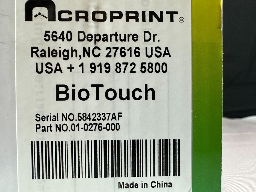 Acroprint BioTouch Black Self-Contained Automatic Biometric Fingerprint Scanner
