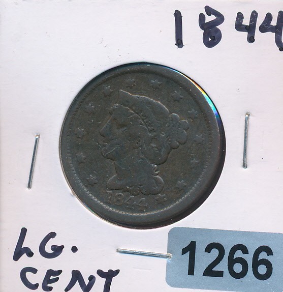 LARGE CENT - 1844 - #1266
