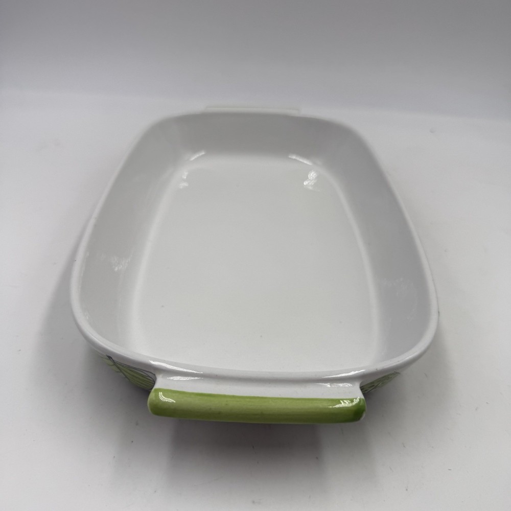 Rorstrand Ovenware Garden Series 1960s MCM Lidded Pot & Rectangular Baking Dish