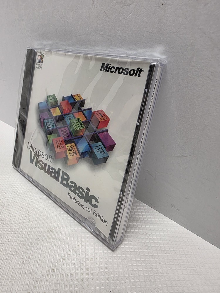 Microsoft Visual Basic 4.0 Professional Edition Sealed Windows 95 CD