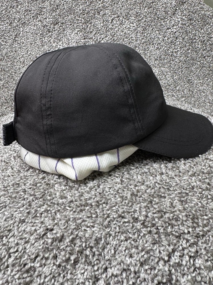 New Balance Hat Cap Strapback Womens One SIze Black Pony Performance Hat