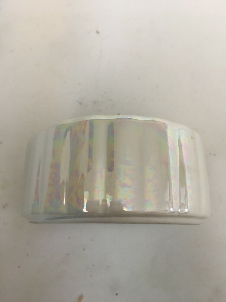 White Pearlescent 3.5in Candy Dish Bowl Ceramic glossy Kitchenware