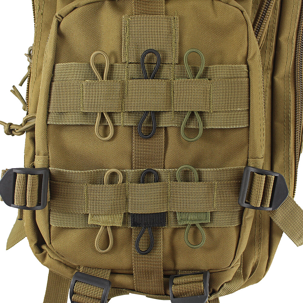 10Pcs Elastic PTT Retainer Tactical MOLLE Storage Strap Antennas Cable Organizer