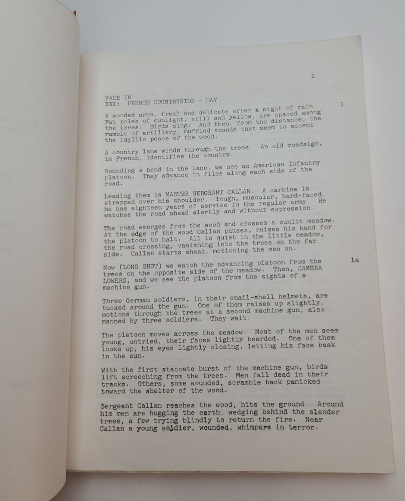 THE SERGEANT / Dennis Murphy 1967 Screenplay, Rod Steiger drama