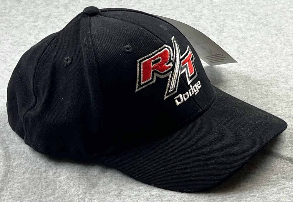 Dodge R/T Hat Cap Black Strapback One Size NWT