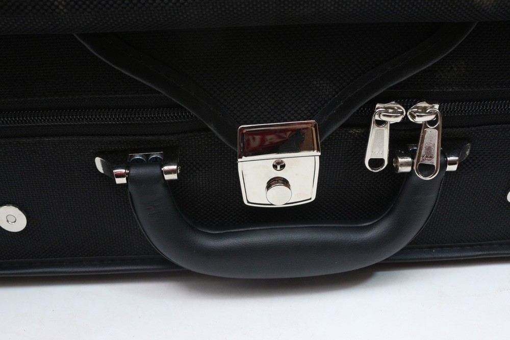 Protable Viola Case Oxford Durable Red Padding Strong Waterproof Black