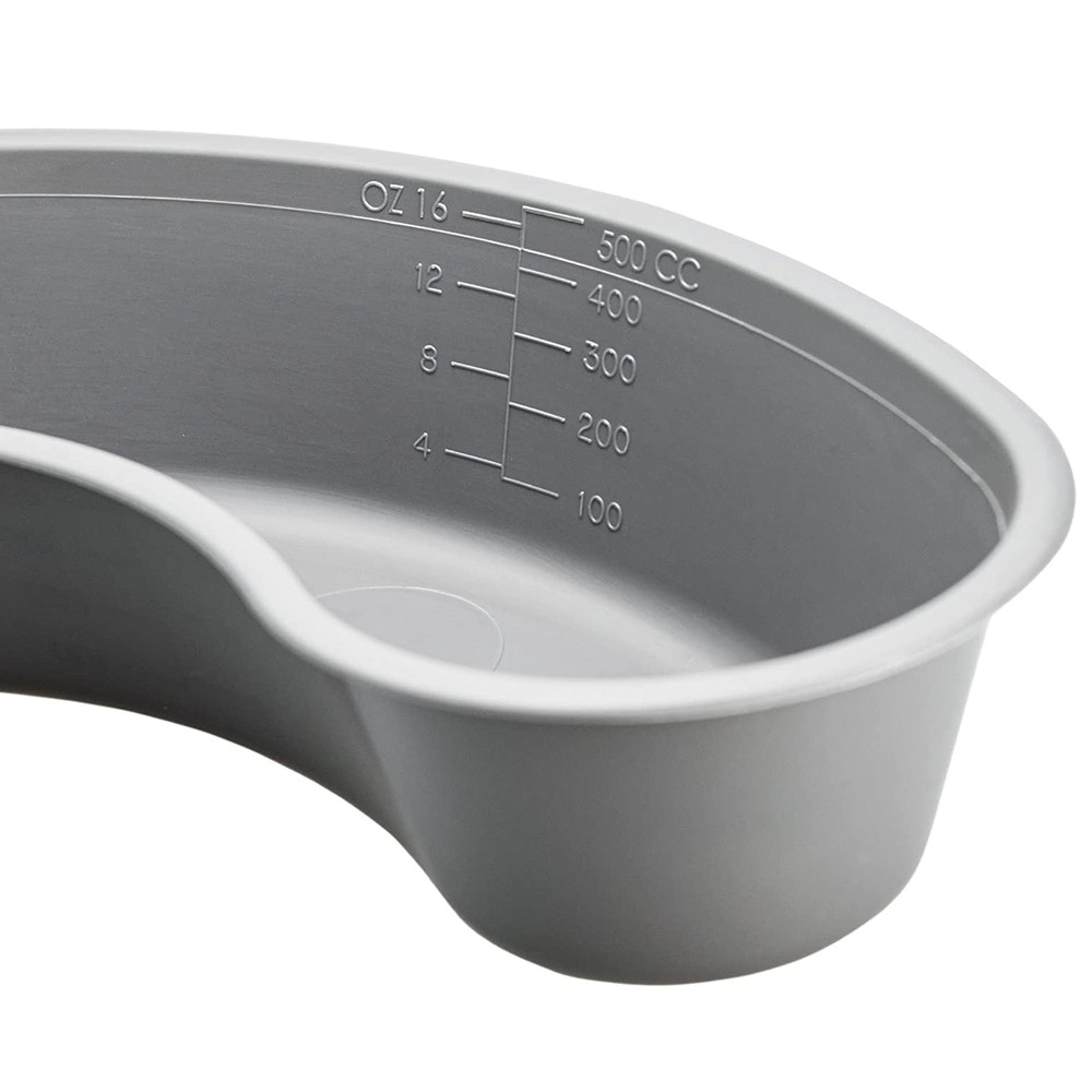 GMAX Emesis Basin Gray 500 cc Plastic Single Patient Use GP85008