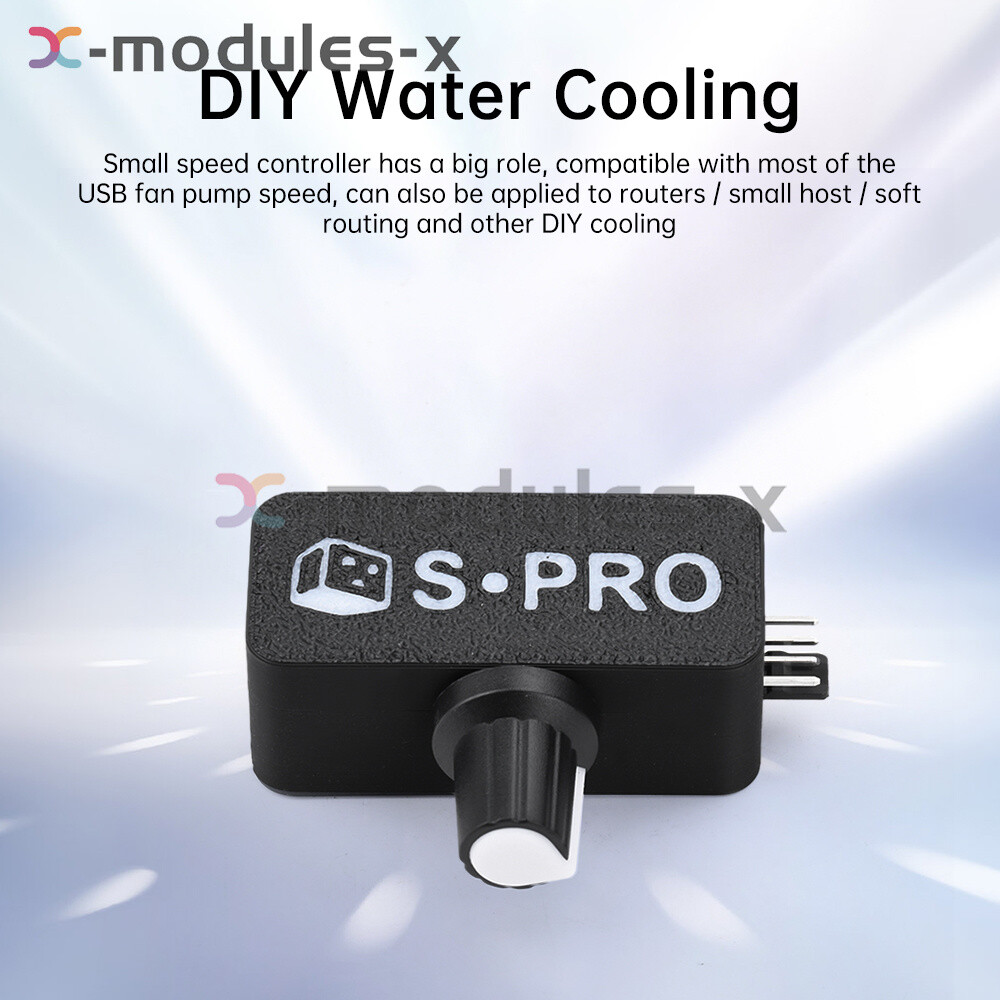 PWM Speed Controller 4-wire Fan Governor Type-C USB DIY Cooling DC-DC Boost 12V