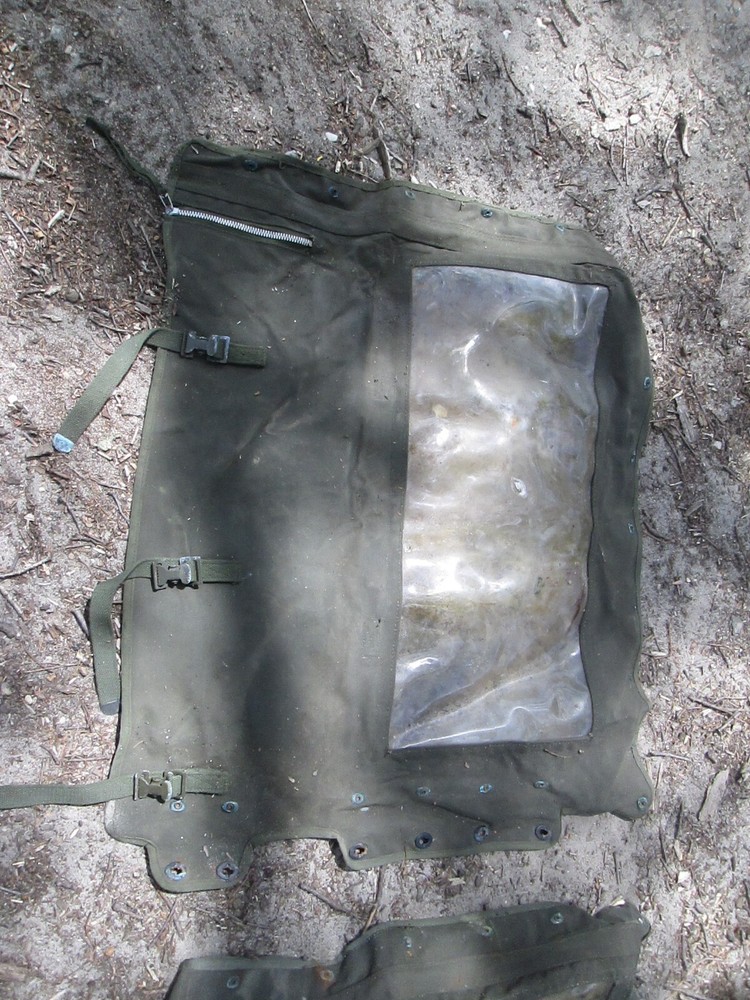 M422 M422A1 Mighty Mite passenger side curtains set  jeep USMC