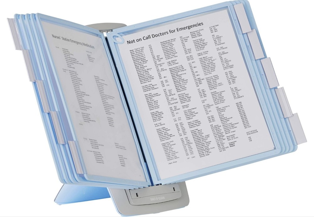 DURABLE - Display panel system SHERPA® STYLE DESK 10 Letter Antimicrobial