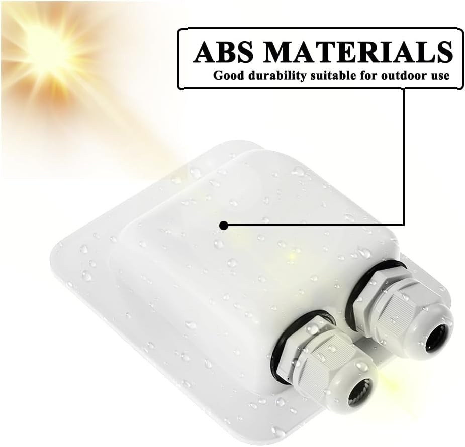 Weatherproof ABS Solar Double Cable Entry Gland for All Cable Types