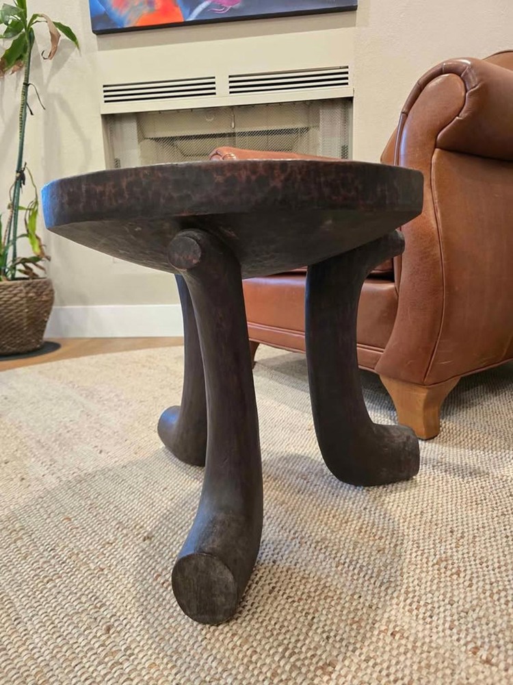 Antique Ethiopian Three-Legged Stool