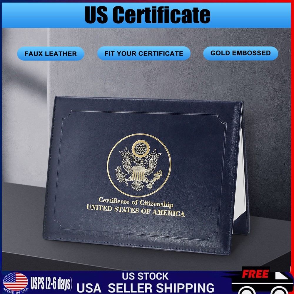 Padded Citizenship Certificate Holder - Secure Storage and Professional Display