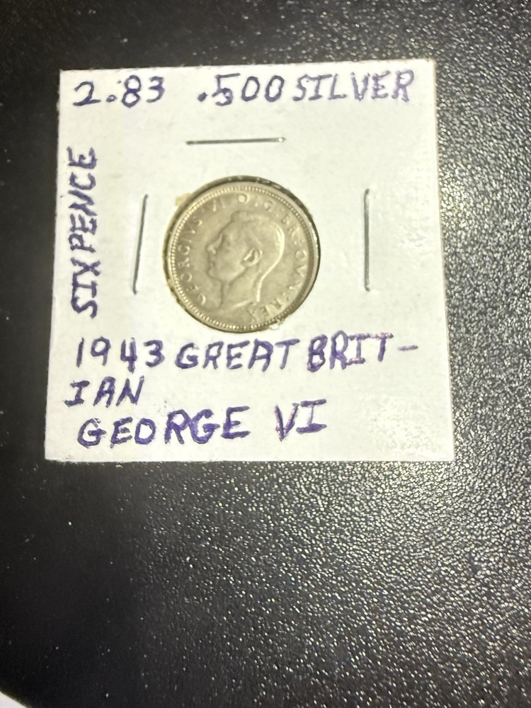 Great Britain, Six Pence 1943 silver coin