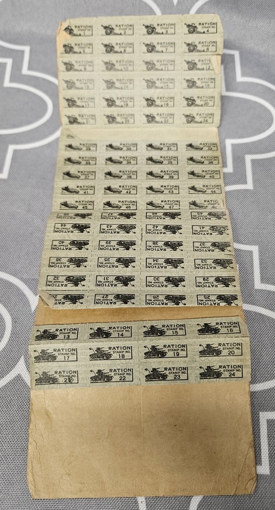 WWII War Ration Book w/ Stamps