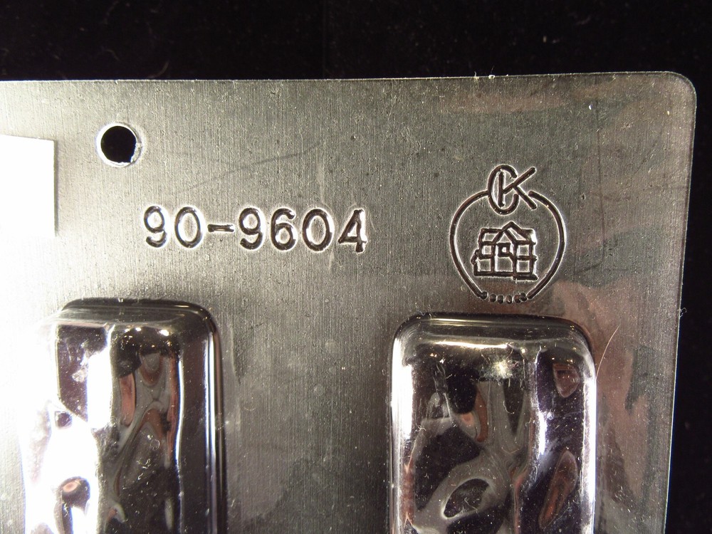 3 Plastic Chocolate Bar Candy Molds ILA, CK