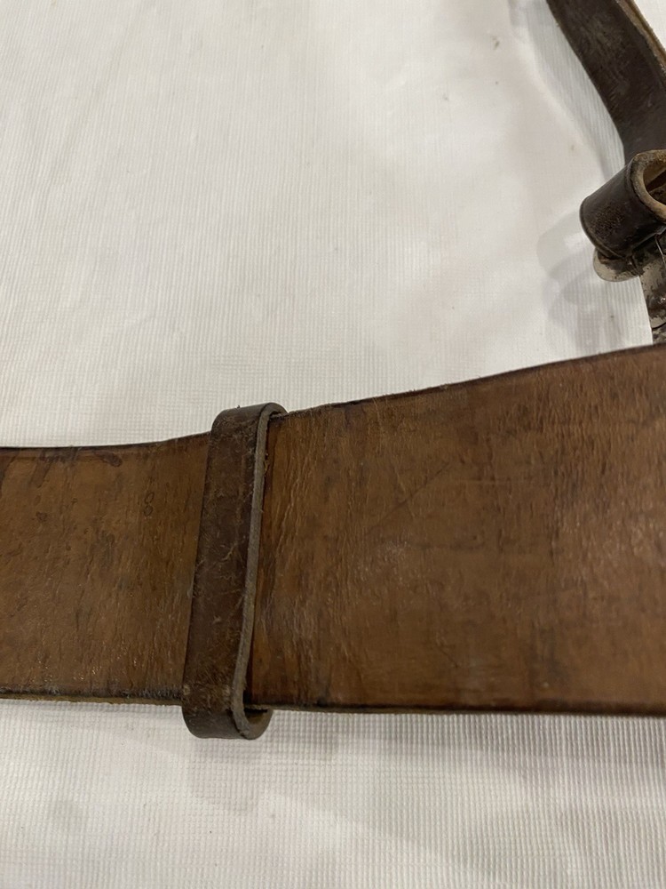WWII German Leather Belt Dated 1939