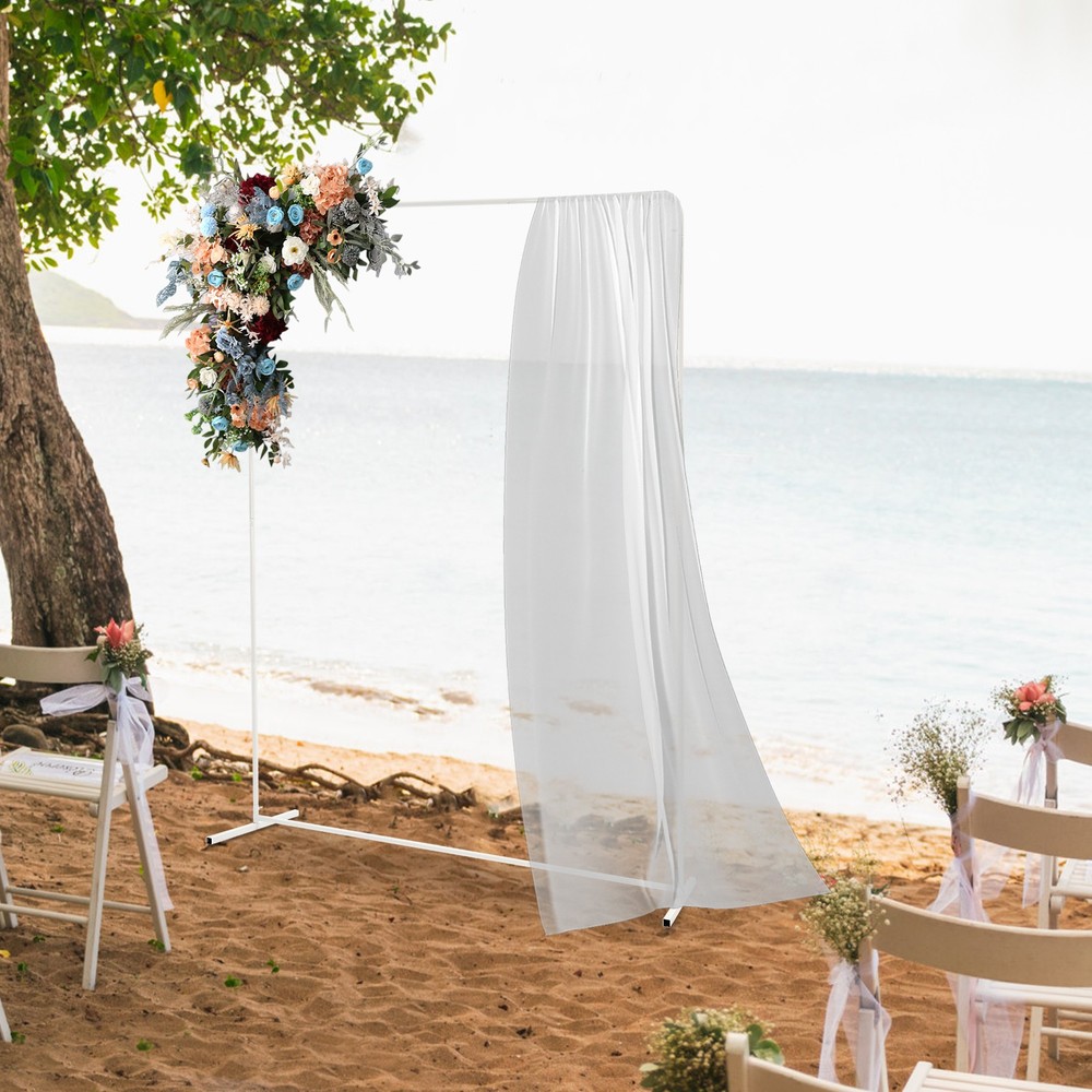 White Wedding Backdrop Stand Rectangle Backdrop Frame Backdrop Stand 1.5*0.5*2m