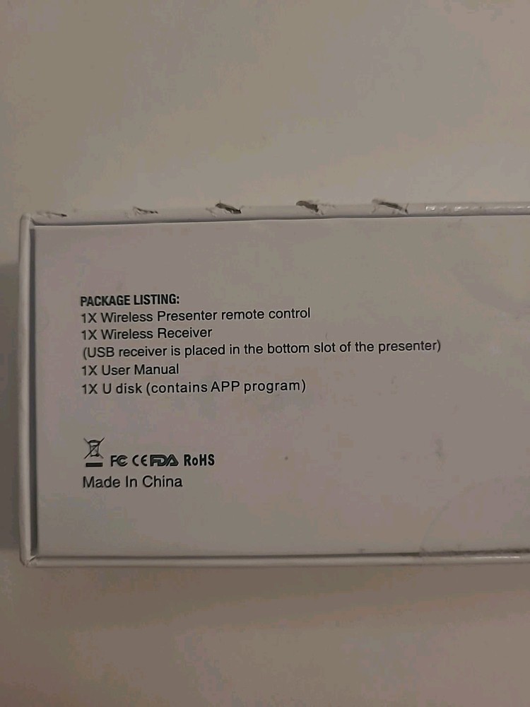 Physical And Digital Pointer Clicker Remote For Presentations w/ Laser Open Box