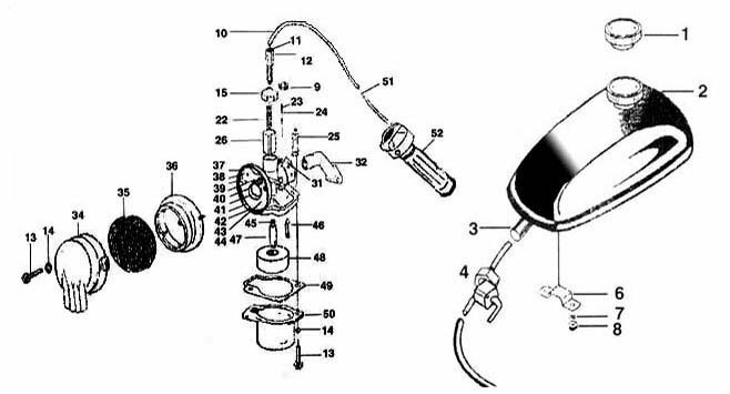 Gas Cap 2 Stroke Bicycle Engine Kit Replacement Part Motorized Bike