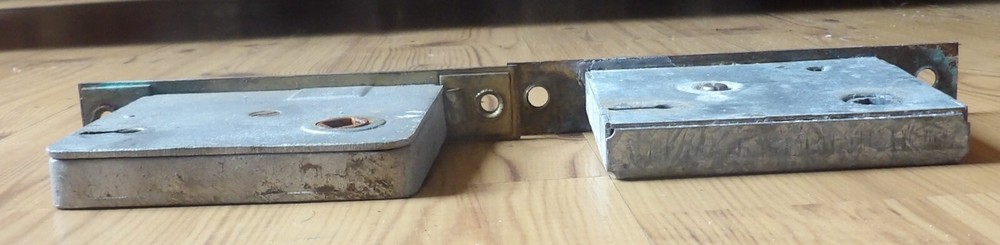 vintage door lock set, no key