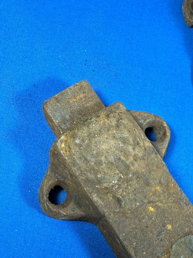 Victorian Door Latch, Spring Loaded ~ Double Entry Door Hardware, No Pull Chain