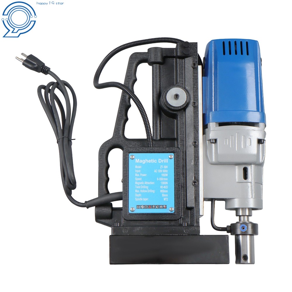 Stepless Speed & Reversible Direction MD50 Magnetic Drill Press w/ 11 Drill Bits