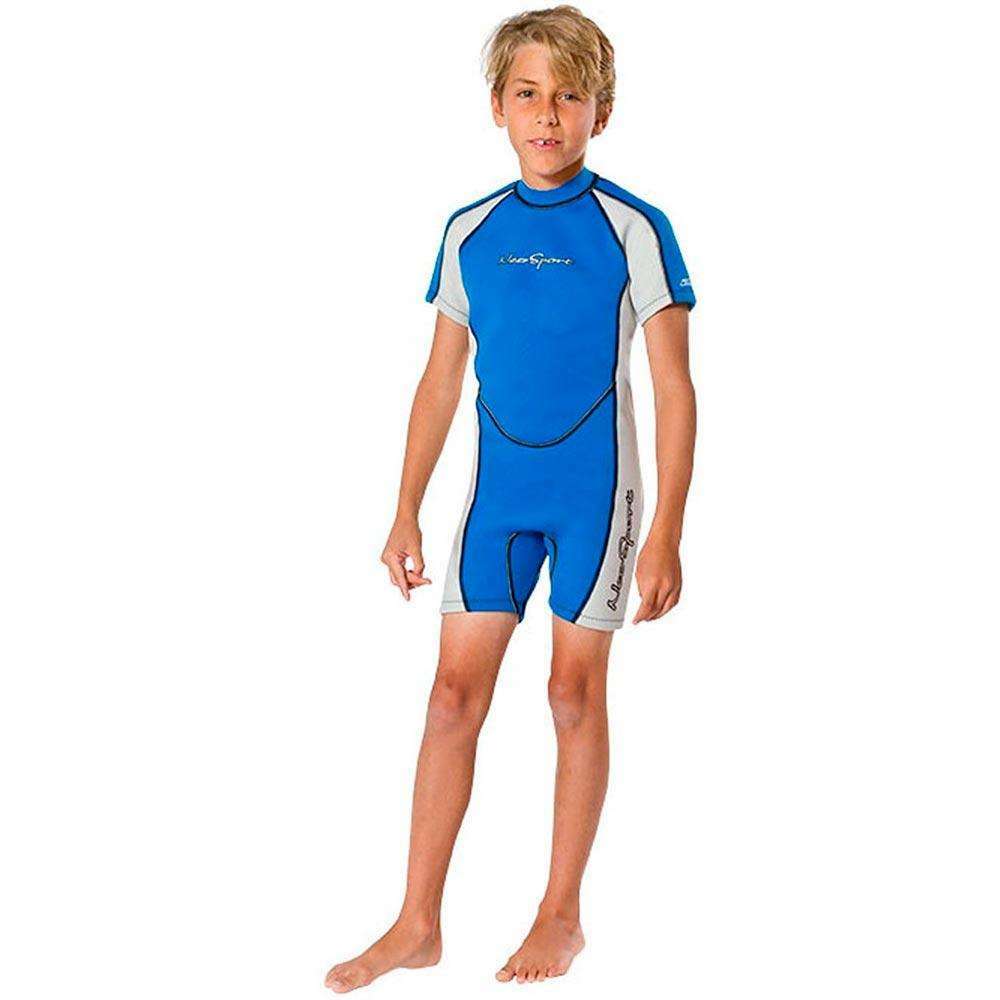 Neosport Children's Backzip Shorty, Blue