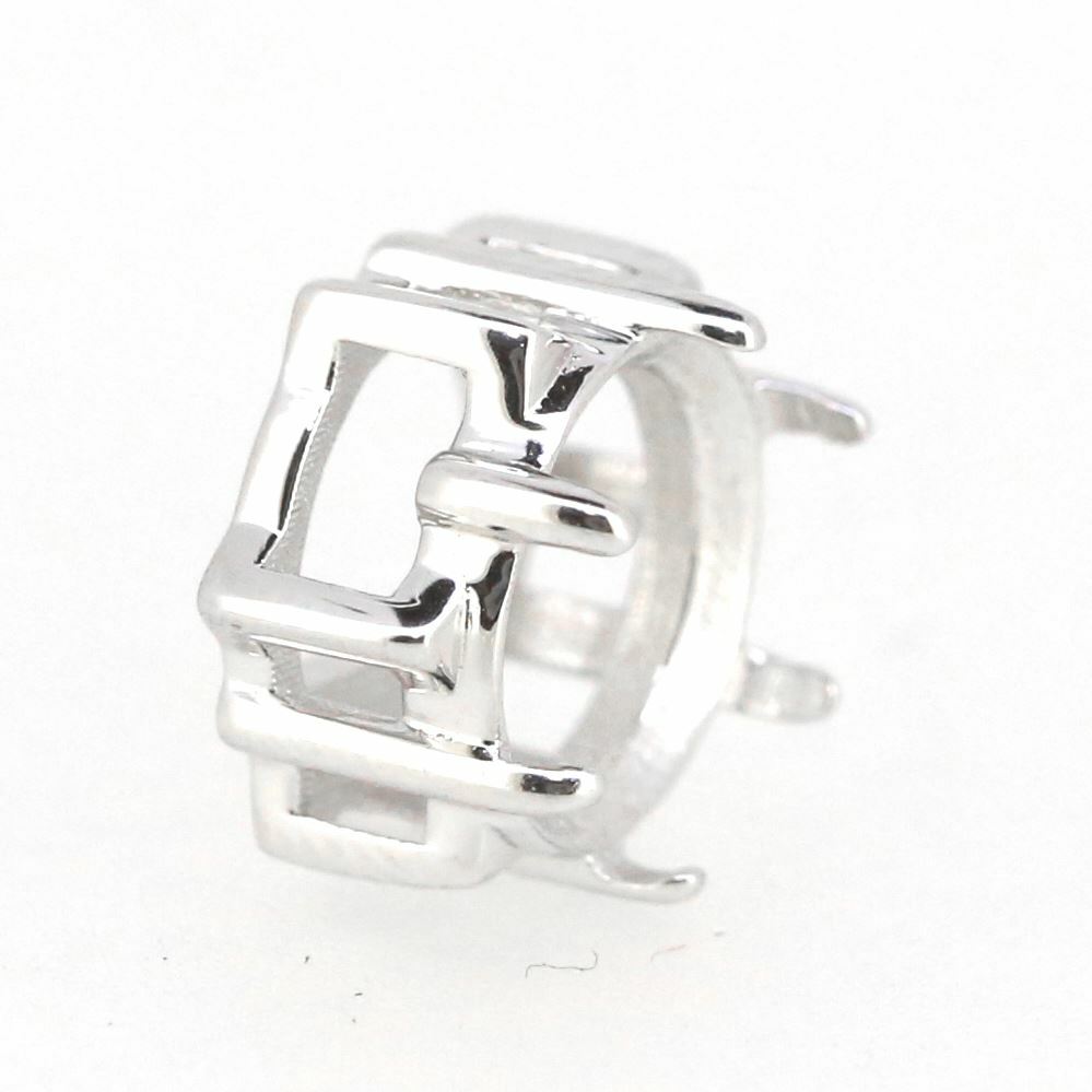 Sterling Silver Semi Mount Pendant Setting Round RD 10x10mm