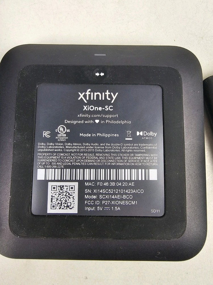 Xfinity Flex XiOne-SC Streaming Device w/ Remote, AC Power