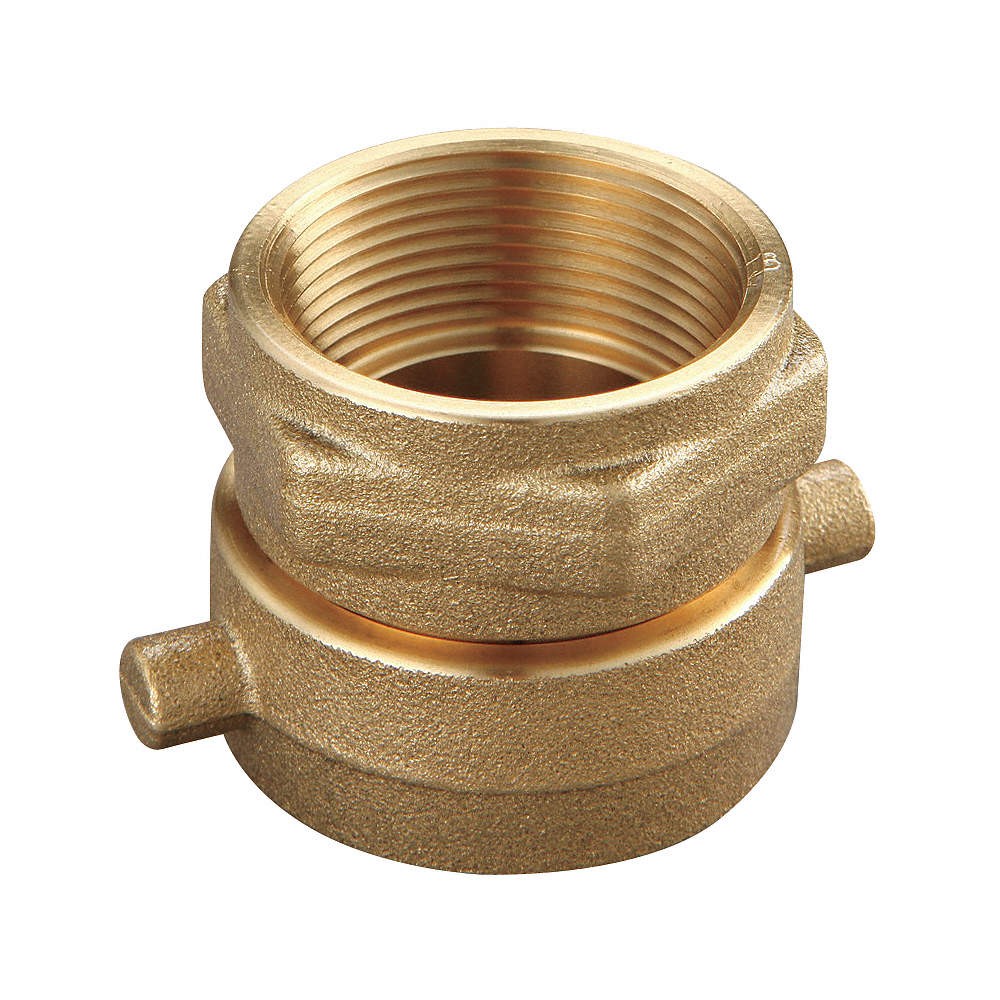 GRAINGER APPROVED 6AKD5 Fire Hose Adapter,Straight,NPTxNST 6AKD5