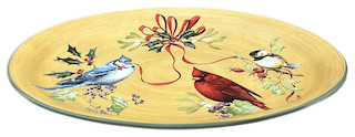 Lenox Winter Greetings Everyday Platter Oval Serving Catherine McClung 16"