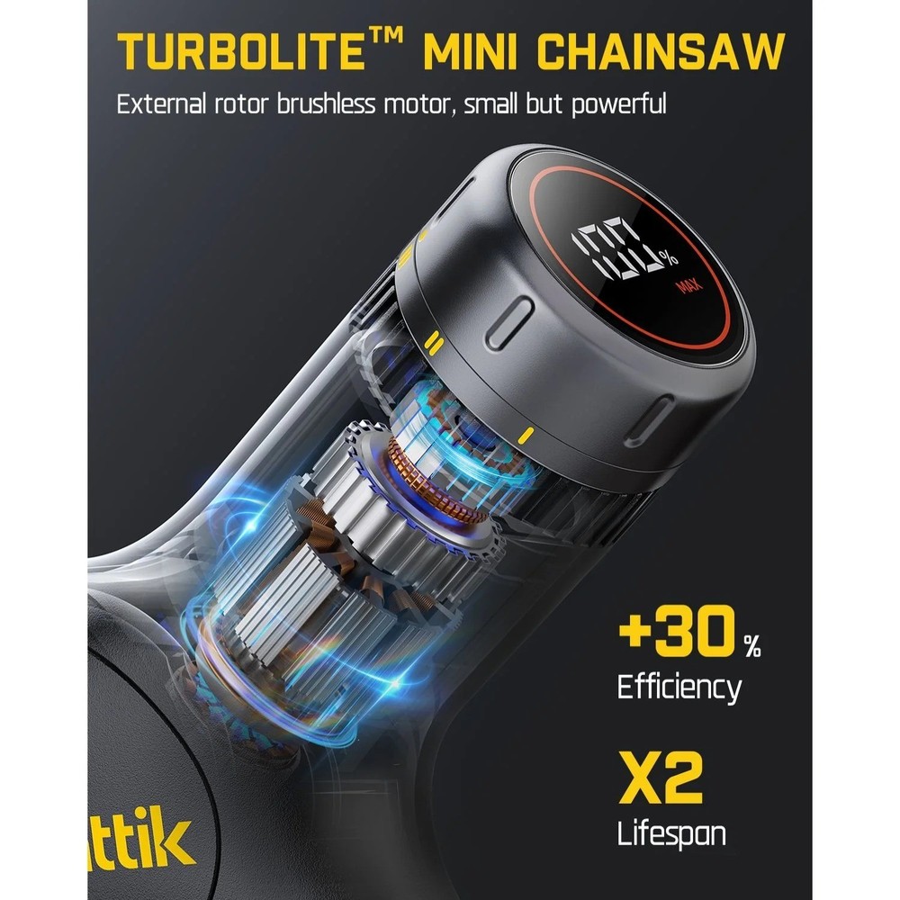 Fanttik W10 APEX Mini Chainsaw LED Display