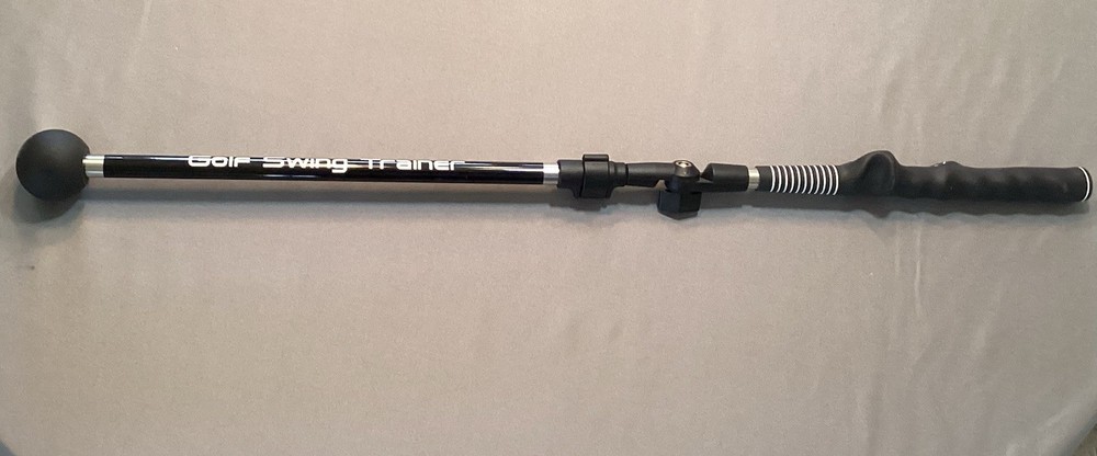 Golf Swing Trainer Aid Adjustable Portable Right/Left Handed Ergonomic Grip EUC