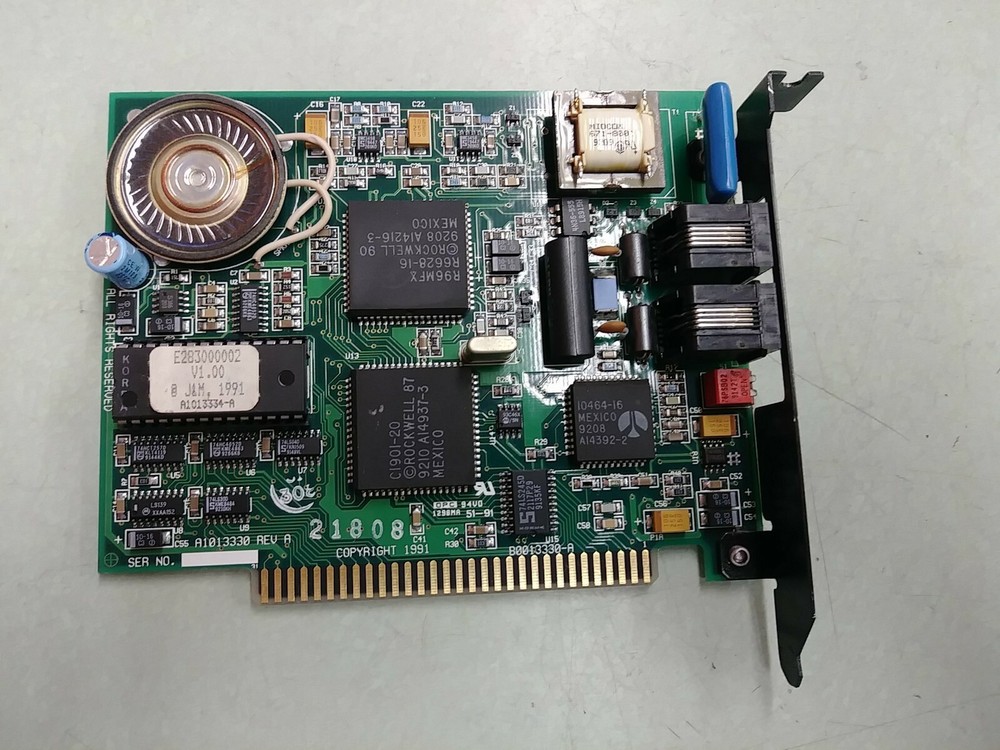 PRACTICAL PERIPHERALS PM2400FX96 2400Bps 8-BIT ISA INTERNAL FAX MODEM  FROM 1991